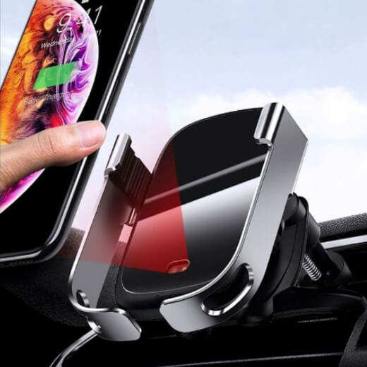 Автодержатель з бездротовою зарядкою Baseus Rock-Solid Car Holder