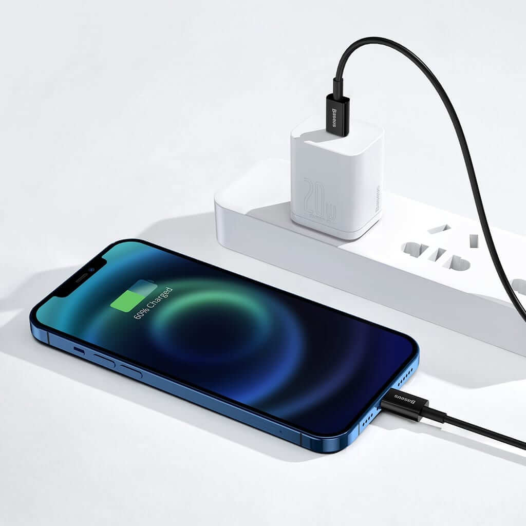 Купить зарядный кабель Baseus Superior Series Fast Charging PD 20W USB-C to Lightning Black 1m