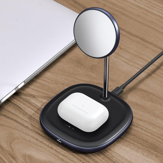 Цена док-станции Baseus Swan 2-in-1 Wireless Magnetic Charging Bracket 20W MagSafe для iPhone 14 | 13 | 12