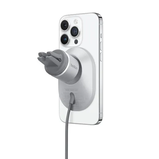 Купить магнитный автодержатель с беспроводной зарядкой Belkin BOOST&uarr;CHARGE&trade; PRO MagSafe 15W для iPhone 14 | 13 | 12
