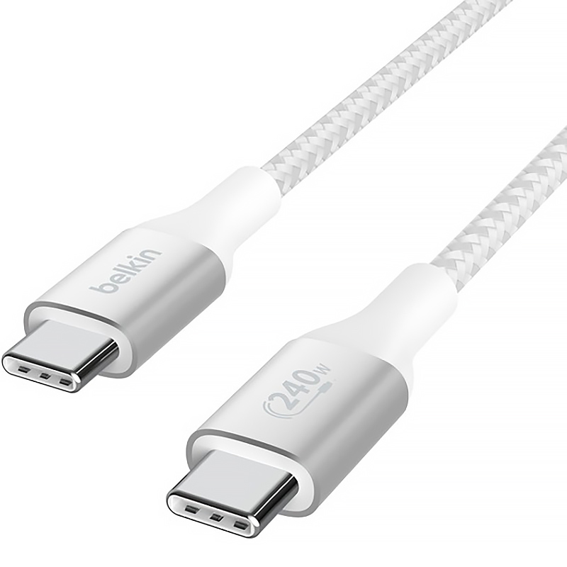 Kabel Belkin Boost USB-C/USB-C 240W, biały