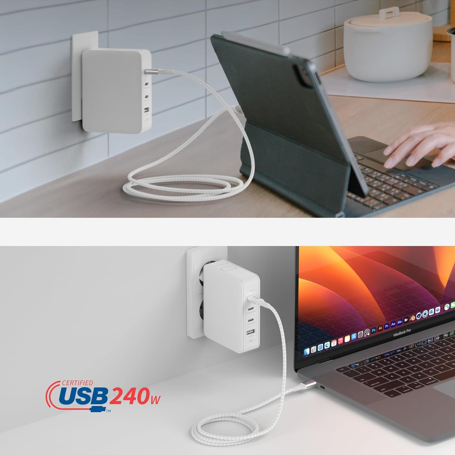 Kabel Belkin Boost USB-C/USB-C 240W, biały
