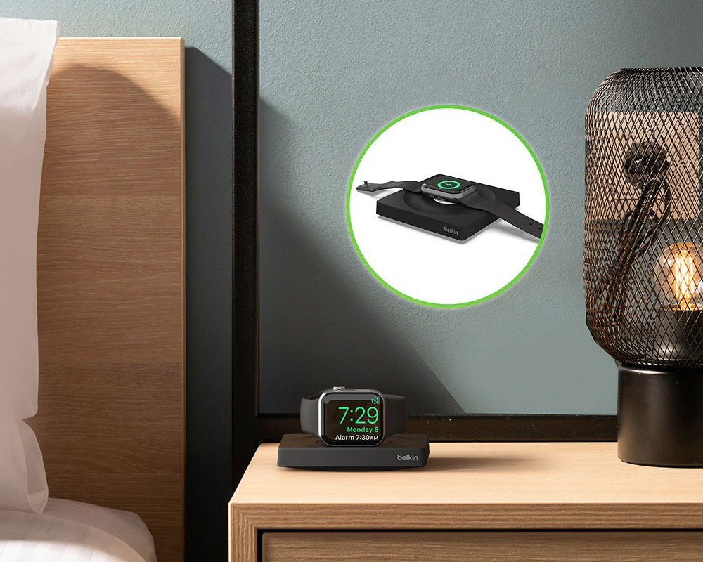 Зарядний пристрій Belkin Boost Charge Pro Portable Fast Charger для Apple Watch WIZ015, чорний