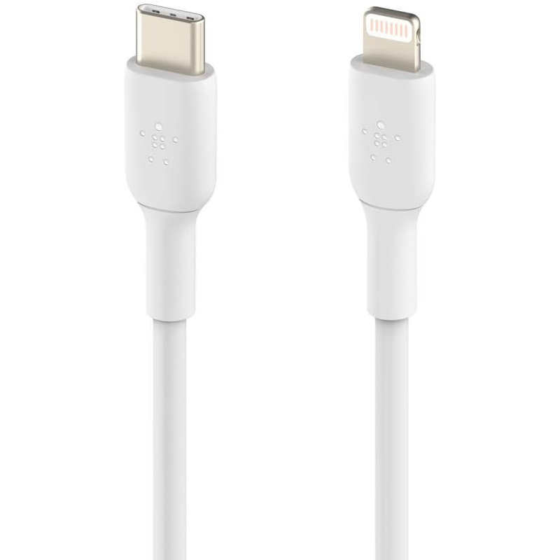 Kabel Belkin Boost Charge PVC USB-C / Lightning, biały