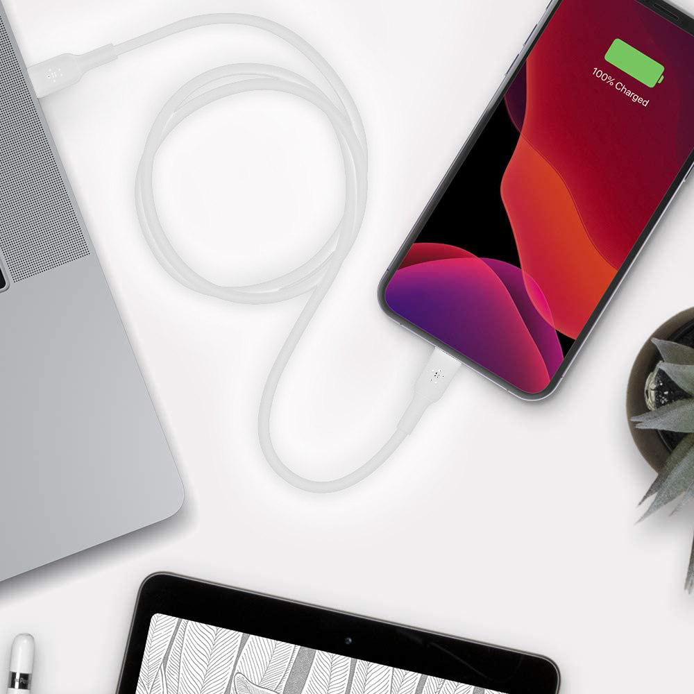 Kabel Belkin Boost Charge PVC USB-C / Lightning, biały