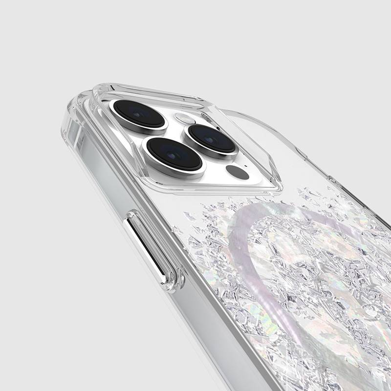 Чохол Case Mate Touch of Pearl MagSafe для Apple iPhone 15 Pro, прозоро-срібний