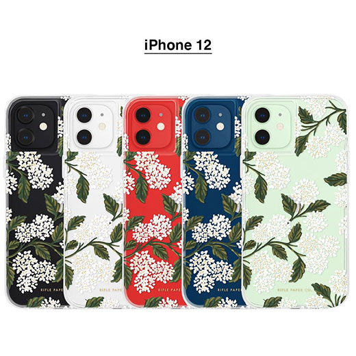 Прозорий чохол Case-Mate Rifle Paper Co. Hydrangea White для iPhone 12 | 12 Pro