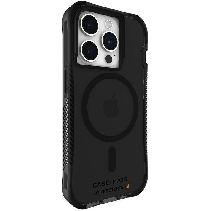 Чохол Case Mate Tough Grip D3O® MagSafe для Apple iPhone 15 Pro, димчастий з полімером D3O.
