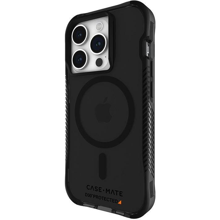 Чохол Case Mate Tough Grip D3O® MagSafe для Apple iPhone 15 Pro, димчастий з полімером D3O.