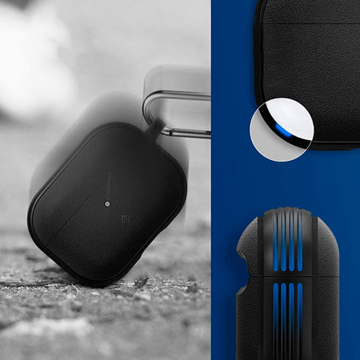 Силиконовый чехол Caseology Vault для AirPods Pro Matte Black
