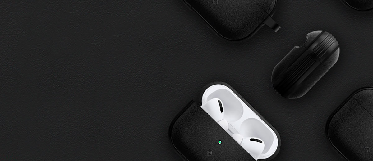 Силиконовый чехол Caseology Vault для AirPods Pro Matte Black