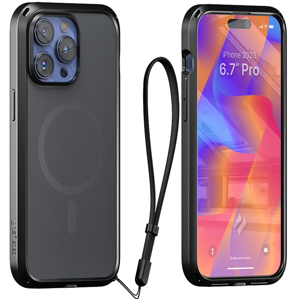 Чохол Catalyst Influence Case Mag для Apple iPhone 15 Pro, чорно-димчастий