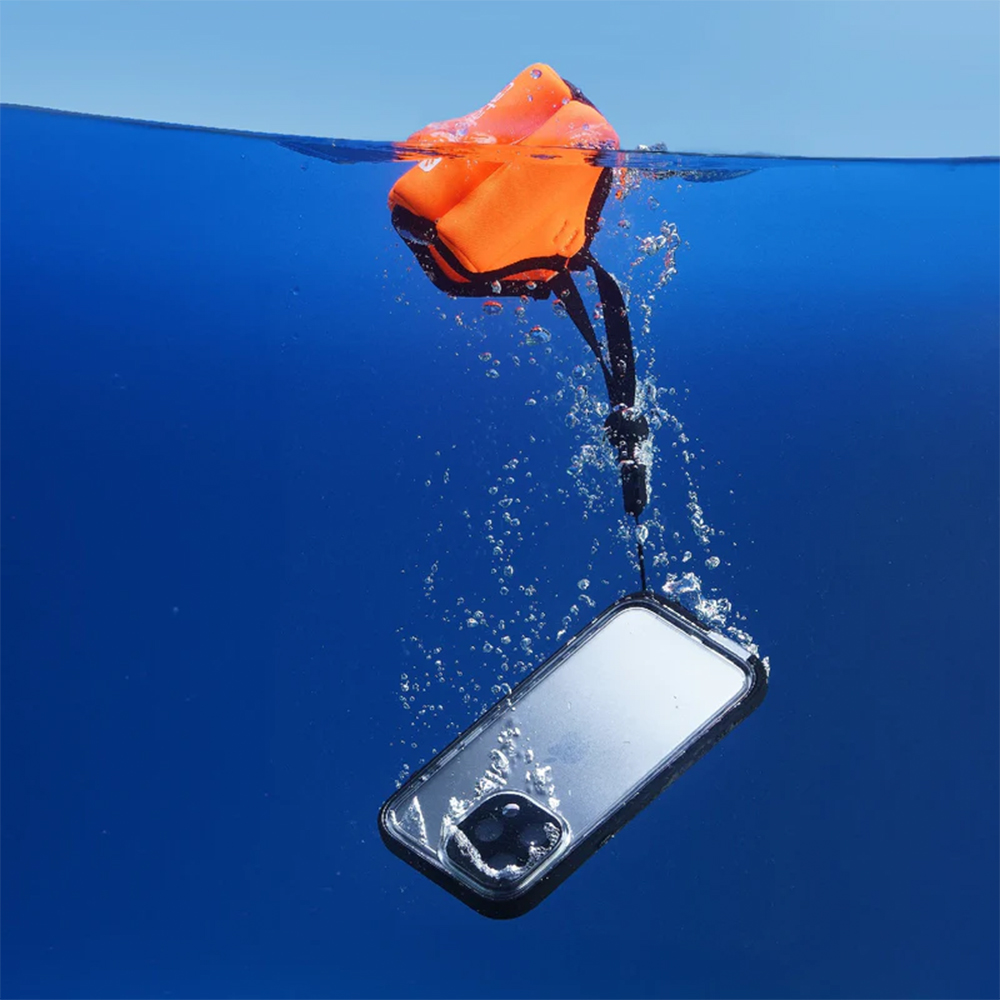 Міцний та водонепроникний захисний чохол Catalyst Total Protection для iPhone 15 Pro у сірому кольорі