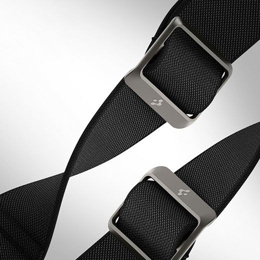 Чорний нейлоновий ремінець Spigen Band Lite Fit Black для Apple Watch Series 6 | 5 | 4 | SE (44mm)