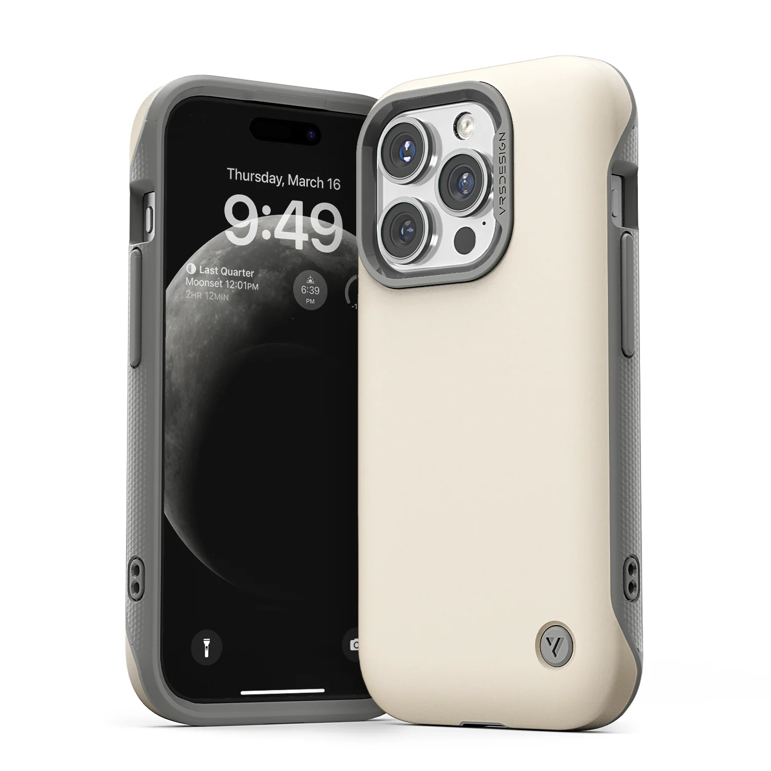 Противоударный чехол с MageSafe VRS Design Case Terra Guard Modern Matte Black для iPhone 15 Pro