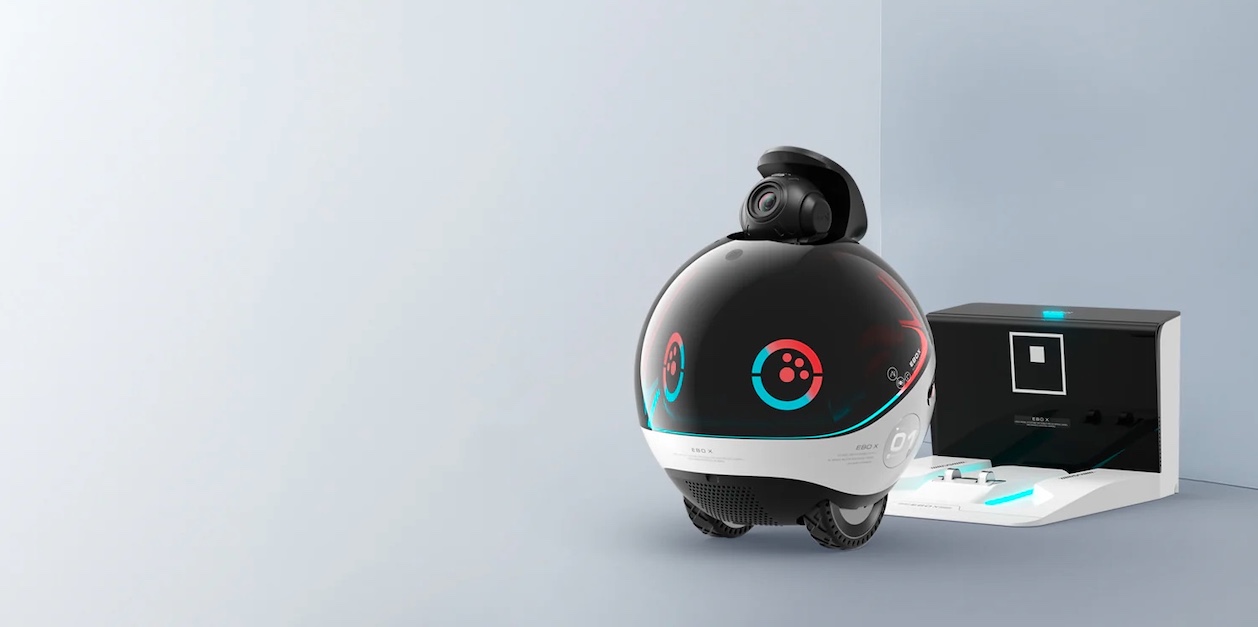 Работ для дома Enabot EBO X with GPT с голосовым управлением Alexa и 4K камерой ночного видения