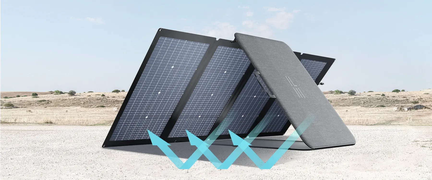 Двусторонняя портативная солнечная панель EcoFlow Bifacial Portable Solar Panel 220W цена