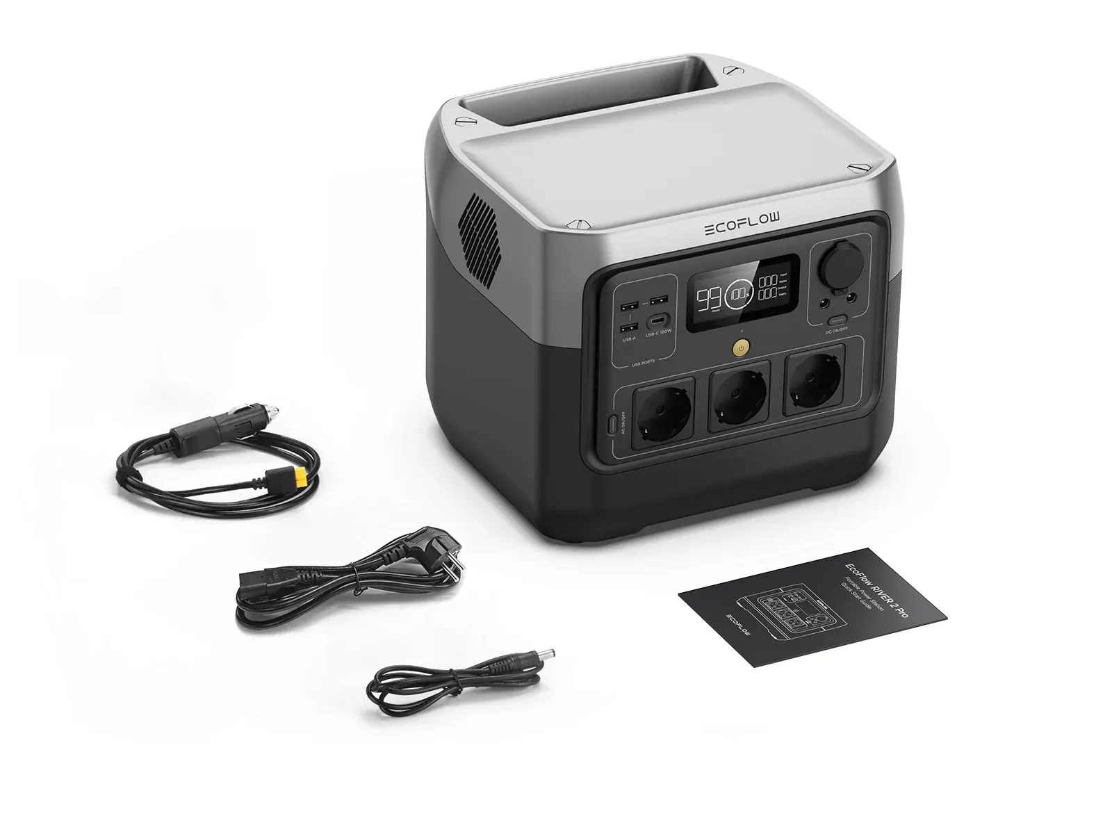 Мощная зарядная станция EcoFlow RIVER 2 Pro Portable Power Station Black 800W