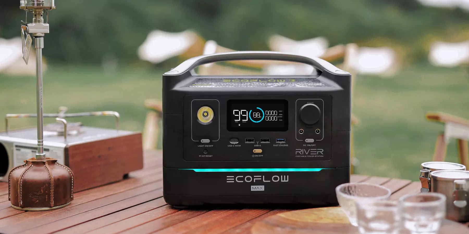 Зарядная станция EcoFlow River Max Black 600W универсальный
