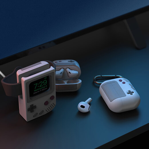 Купить чехол с карабином elago AW5 Case Light Grey для AirPods 3