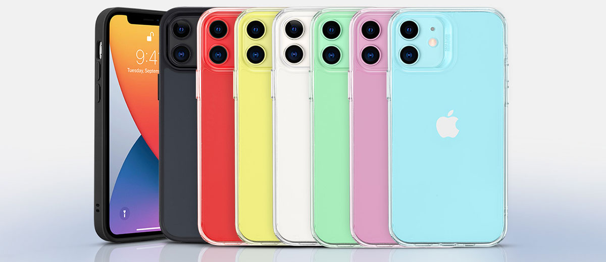 Прозрачный черный чехол ESR Classic Hybrid Shock-Absorbing Phone Case Black для iPhone 12