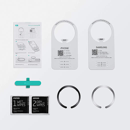 Магнітне кільце ESR HaloLock Ring For MagSafe Wireless Charging (2 шт)