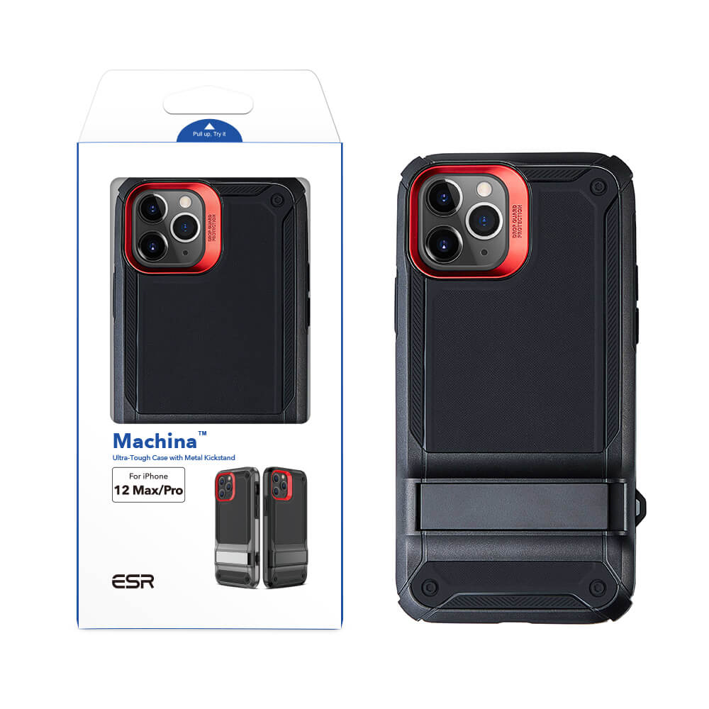 Противоударный чехол ESR Machina Tough Black для iPhone 12/12 Pro