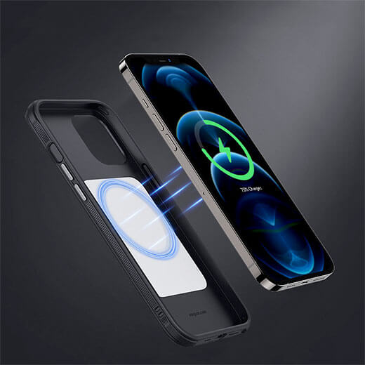 Кожаный черный чехол ESR Metro Vegan Leather Case MagSafe для iPhone 12 | 12 Pro