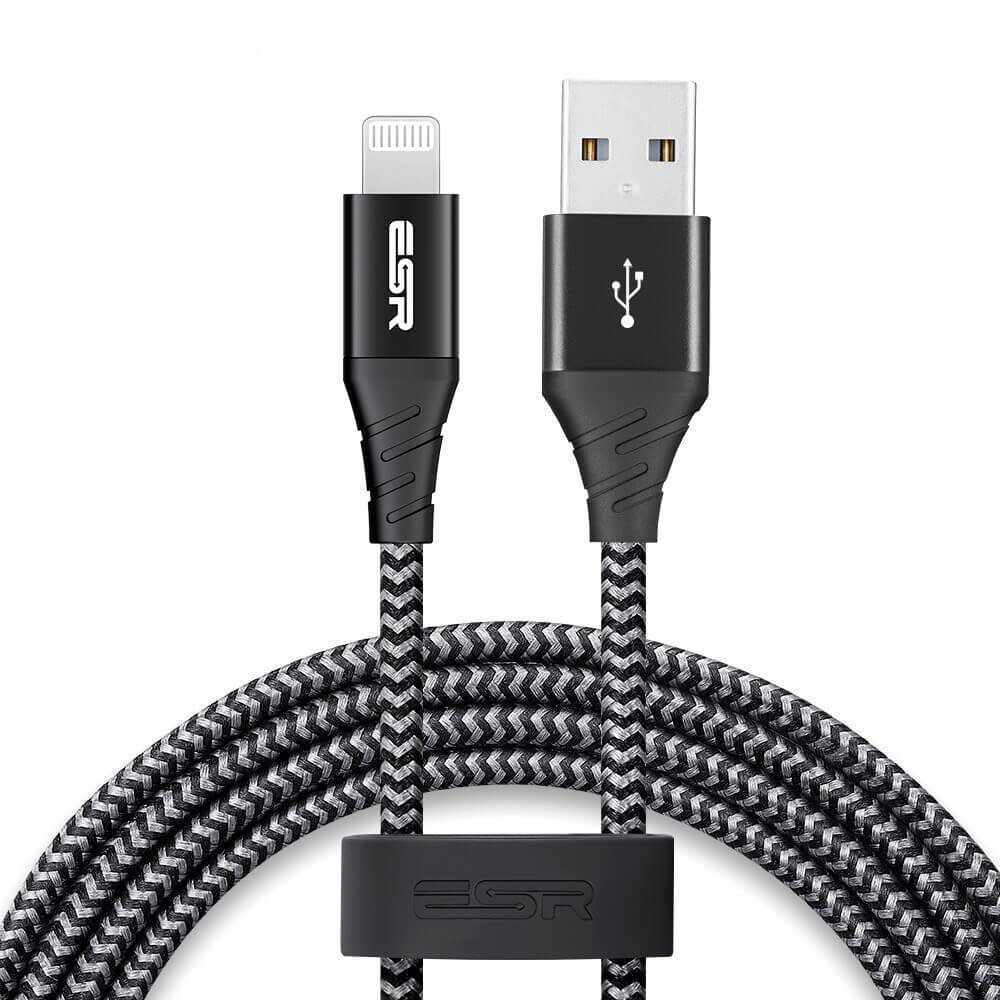 Зарядный кабель ESR Nylon USB-A to Lightning 2м
