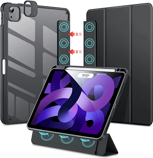 ціна на чохол-книга ESR Rebound Hybrid Case Pro Black для iPad Air 5 M1 | 4 (2022 | 2020) | iPad Pro 11" M1 (2021)