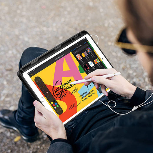 Чехол-книжка ESR Sentry Stand с держателем Apple Pencil для iPad 8 | 7 10.2" (2020 | 2019)