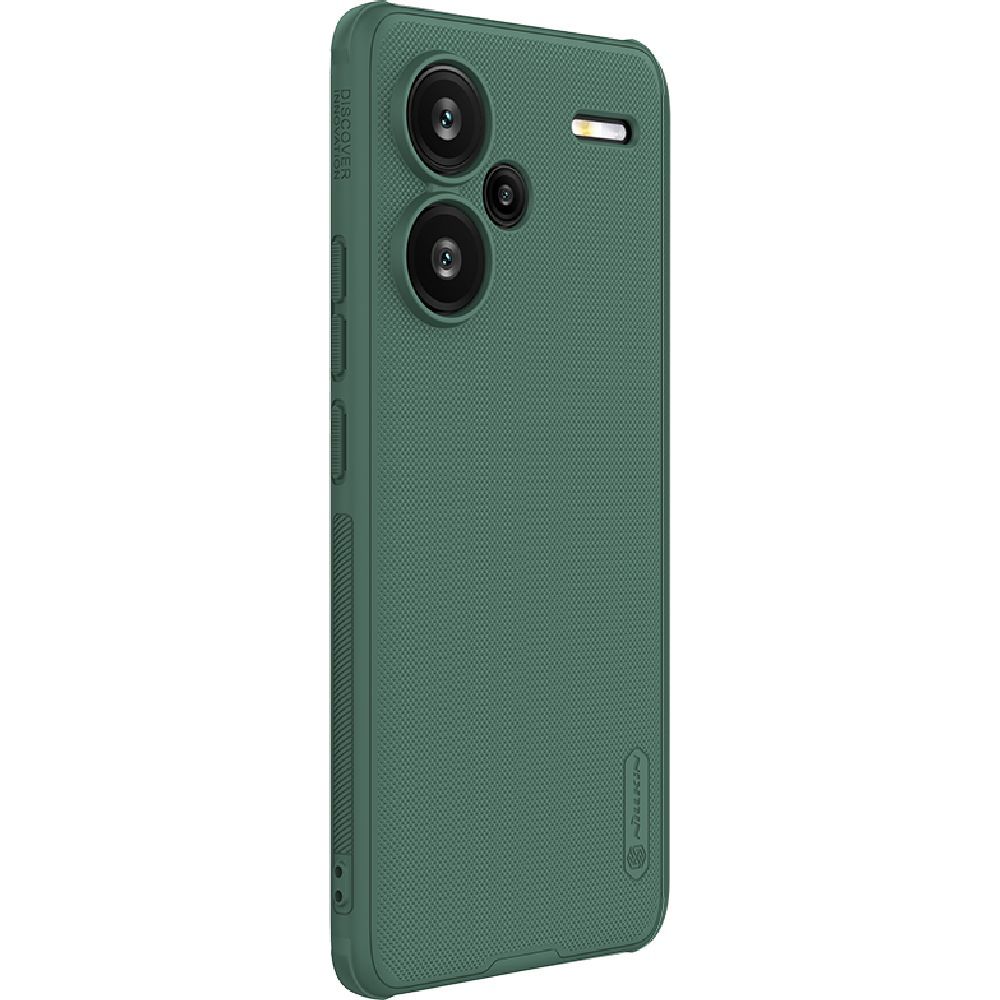 Комфортний захисний чохол Nillkin Frosted Shield для Xiaomi Redmi Note 13 Pro+, темно-зелений
