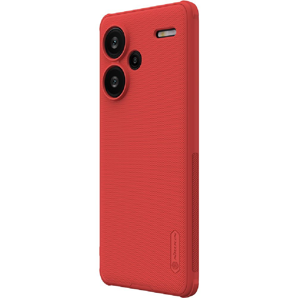 Захисний чохол Nillkin Frosted Shield для Xiaomi Redmi Note 13 Pro+, червоний з надійним захистом екрану