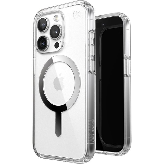 Чохол Speck Presidio Perfect-Clear MagSafe з антибактеріальним покриттям для Apple iPhone 15 Pro