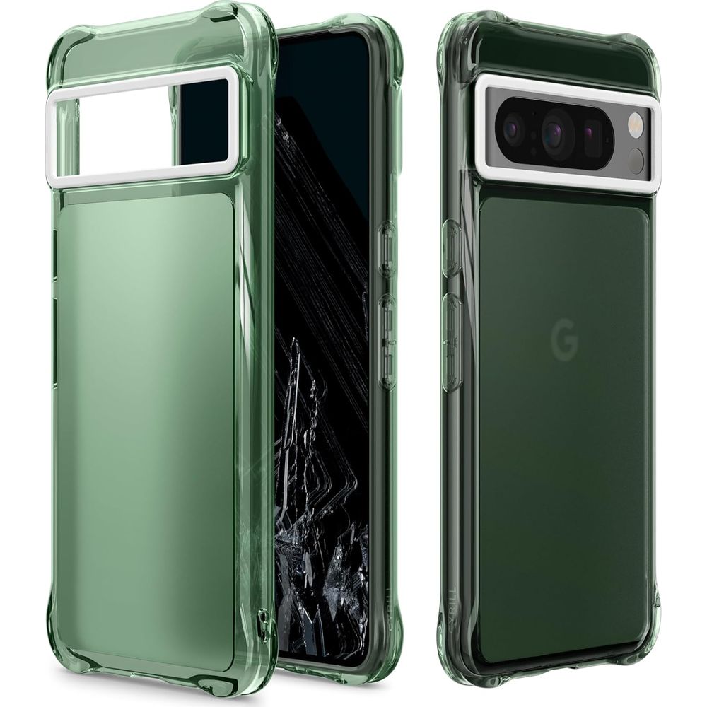 Чохол Spigen Cyrill Ultra Sheer для Pixel 8 Pro, зелено-білий