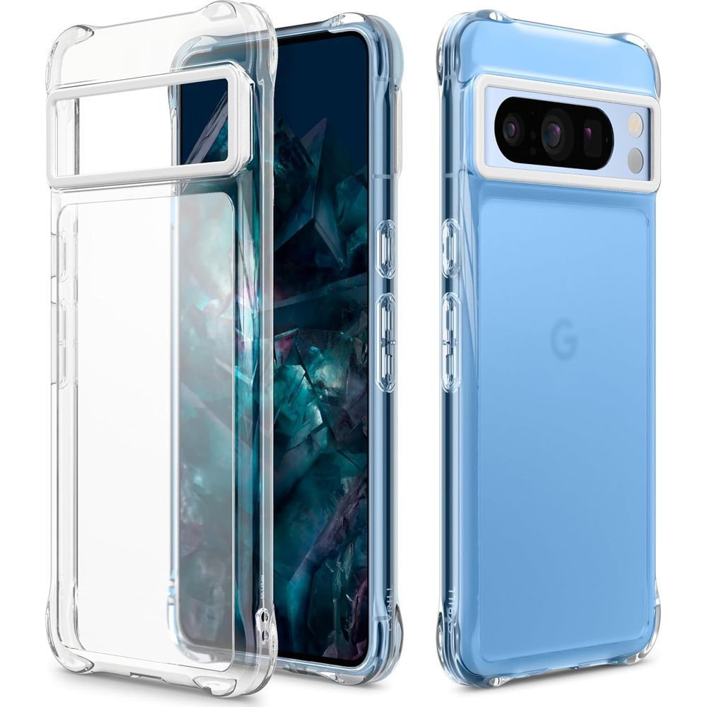 Чохол Spigen Cyrill Ultra Sheer для Pixel 8 Pro, напівпрозорий-білий