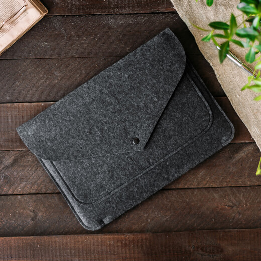 Чехол-конверт из войлока Gmakin Dark Grey для MacBook Air 13" (2018-2020) | Pro 13" (2016-2020)