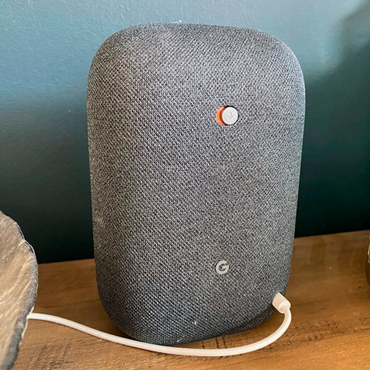 Умная колонка Google Nest Audio Charcoal совместима с Android, iPad, iPhone, iPod