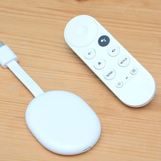 Медіаплеєр Google Сhromecast with Google TV Snow характеристики голосового пульта