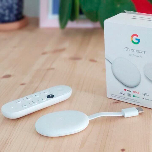 Медіаплеєр Google Сhromecast with Google TV Snow інтерфейс