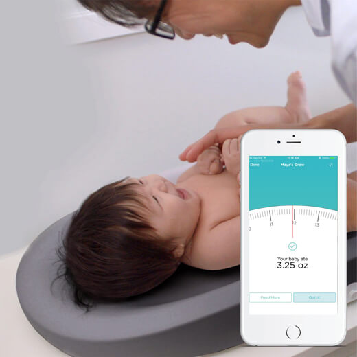 Пеленальный столик и весы Hatch Baby Grow Smart Changing Pad Gray