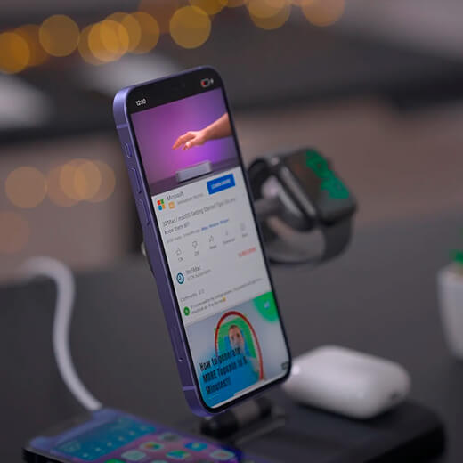 Беспроводное зарядное устройство Hyper HyperJuice 4-in-1 Wireless Charger With MagSafe беспроводная зарядка 4 устройств
