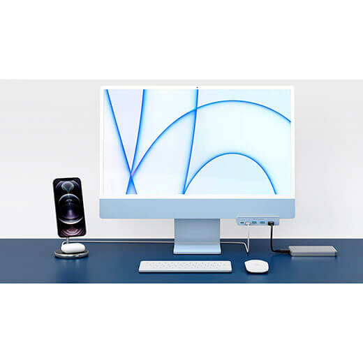 Купить хаб (адаптер) HyperDrive 5-в-1 USB-C White для iMac 24 M1 (2021)