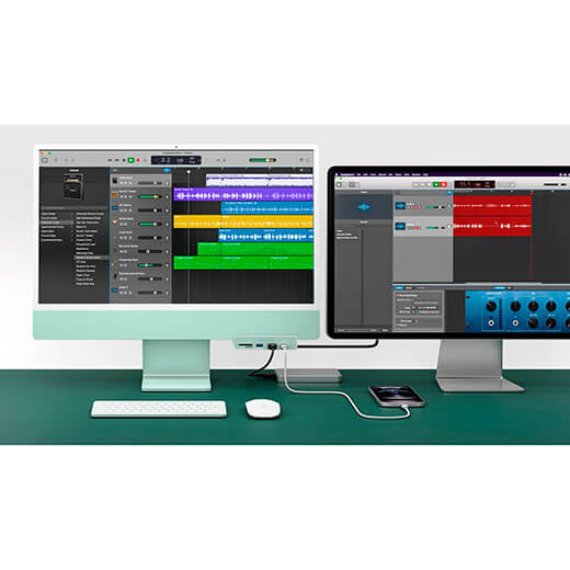 Купить хаб (адаптер) HyperDrive 6-в-1 USB-C White для iMac 24 M1 (2021)