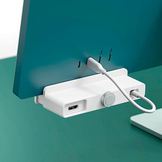 Цена на хаб (адаптер) HyperDrive 6-в-1 USB-C White для iMac 24 M1 (2021)