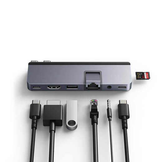 Хаб HyperDrive DUO PRO 7-in-2 USB-C Hub Space Gray для MacBook Pro купить Украина
