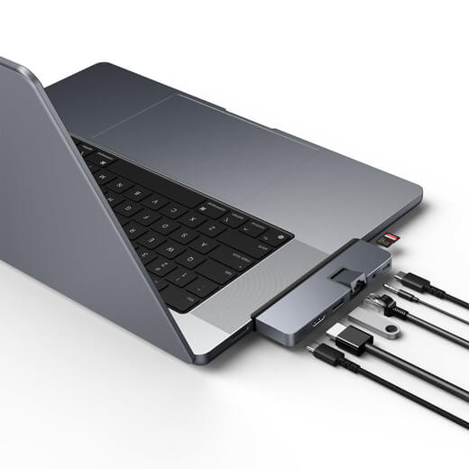 Хаб HyperDrive DUO PRO 7-in-2 USB-C Hub Space Gray для MacBook Pro качество