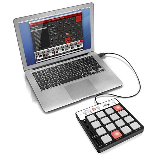 MIDI-контроллер IK Multimedia iRig Pads MIDI Groove Controller для iPhone, iPad, iPod Touch, MacBook