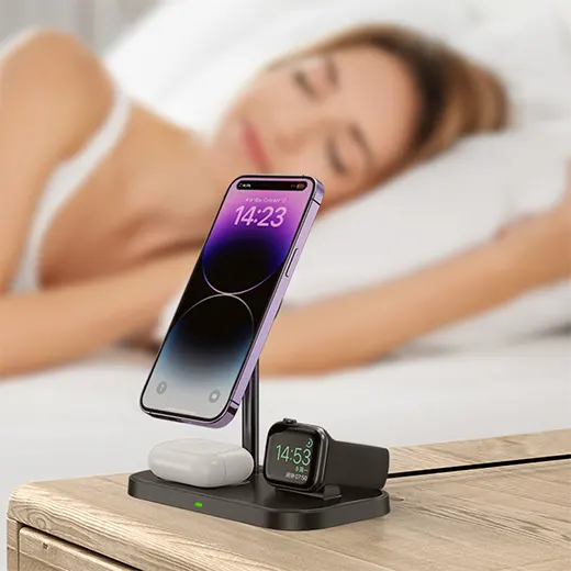 Бездротова зарядка iLoungeMax 3-in-1 Wireless Charger MagSafe White для iPhone | Apple Watch | AirPods ціна