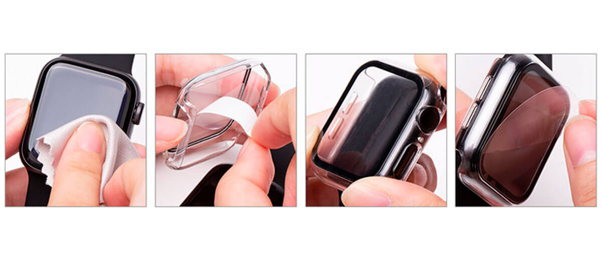 Купити захисний чохол зі склом iLoungeMax Silver Premium Case PC+Glass для Apple Watch 41mm Series 8 | 7